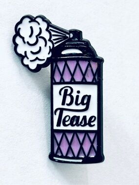 Big Tease Purple Spray Can Enamel Pin